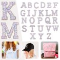 thumbnail image 2 of Binwennn Letter Patch Set Of Pearl Rhinestone Shiny Pearl Letter Patch Clothes Applique Imitation Pearl Letter Patch (Colorful) DIY Letter Sticker Big Sister Stickers Stickers School Chicken Stickers, 2 of 8