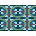 thumbnail image 1 of Ahgly Company Machine Washable Indoor Rectangle Transitional Blue Jay Blue Area Rugs, 8' x 10', 1 of 7