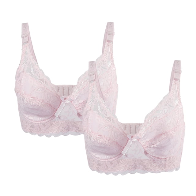 INSPIRE CHIC Women's Plus Size Full Coverage Padded Floral Underwired Bra