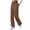 Brun, variante sur fatyb Pantalon Doublé en Molleton pour Femme, Jambe Droite, Taille Haute, Pantalon Thermique pour Femmes avec Poches