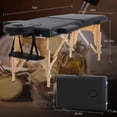thumbnail image 5 of FDW Table de Massage Lit de Massage 84 Pouces de Long Portable 2 Pliages avec Hauteur Réglable pour le Visage, Noir, 5 of 5