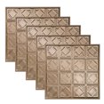 thumbnail image 1 of Great Lakes Tin Ludington Champagne 2ft x 2ft Lay In Ceiling Tiles (5 Pack), 1 of 6