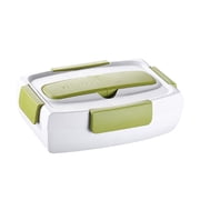 Xihbxyly Glass Food Prep Containers With Lids Durable Lunch Containers Double Layered Student Lunch Box, Plastic Split Box, Bento Box, Microwave Oven, Lunch Box, Sealed Box, Picnic Box