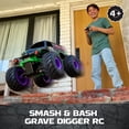 thumbnail image 2 of Monster Jam Smash & Bash Grave Digger Remote Control Vehicle, 1:15 Scale, 2 of 6