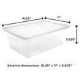 thumbnail image 4 of Homz Bac de Rangement en Plastique Transparent à Verrouillage par Pression de 12 Qt avec Couvercle, Lot de 4, 4 of 11