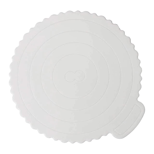 jifeng Cake Board with Handle Party Celebration for Cake DIY Making Round Cake Base 24.5cmx26.5cm