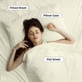 thumbnail image 4 of ViscoLogic EGYPTIAN COMFORT Silky Smooth Lightweight Bed Sheet Set - Brushed Micro - Deep Pocket - 4 Piece Set (CREAM, TWIN/SINGLE), 4 of 7