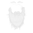 thumbnail image 4 of Sonew Santa Claus Beard Fake Mustache Beards Adjustable Elastic Rope Santa Claus Beard Set For Christmas White Fake Beard, 4 of 8