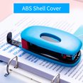 thumbnail image 2 of KW-triO Portable 2 Hole Punch Handheld Metal Hole Puncher 10 Sheet Capacity 6mm Aperture Paper, 2 of 8