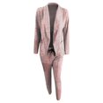 thumbnail image 4 of Womens Business Work Suit Set Long Sleeve Open Front Blazer with Slim Fit Suit Pants Basic Work Office Formal Suit Sets, 4 of 6
