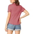 thumbnail image 3 of INSPIRE CHIC Chemise Douce pour Femme Vintage à Col Poupée Doux Boutonnée, 3 of 5