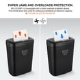 thumbnail image 4 of 12-Sheet Auto Cross-Cut Paper Shredder, CD and Credit Card Home Office Shredder with Handle & 25L Bin, 4 of 9