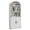 White, variant on Bingirl Arched Bookcase with Doors Tall Bookshelf Farmhouse Bookcase Cabinet with Shelves Wooden Bookshelves Grey