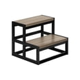 thumbnail image 1 of Monarch Specialties Ladder, Step Stool, Bedroom, Kitchen, Black Metal, Dark Taupe Laminate, Contemporary, 1 of 9