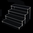 thumbnail image 3 of HILABEE Ladder Tier Acrylic Rack Perfume Makeup Organizer Countertop Riser Showcase 4 4 4 Ladder, 3 of 7