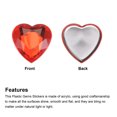 thumbnail image 4 of Unique Bargains 40 Pcs Acrylic Flat Back Rhinestones 20mm/0.8 Inch Heart Artificial Gemstone for Crafts Jewelry Making Red, 4 of 7