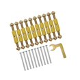 thumbnail image 4 of ziyahi Cassette Screws Support Rod Kit Rust light switch support switch Resistant rod wall mount screws Repair Device for Wall Switch 86 Gold, 4 of 8