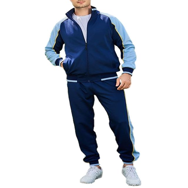 Survêtements 2 Pièces pour Hommes Sweat Col à Manches Longues + Pantalon