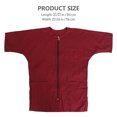 thumbnail image 2 of Uniforme de Coiffeur Manches Courtes Smocks de Toilettage Cape de Coupe de Cheveux Fournitures de Coiffeur (Rouge), 2 of 7