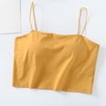 thumbnail image 2 of Timegard Womens Tank Tops with Built in Bras Cropped Spaghetti Strap Sleeveless Comfy Camis Basic Tee, 2 of 7