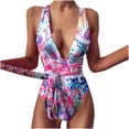 thumbnail image 2 of BEFOKA Maillot de Bain d'Été pour Femmes en Liquidation, Robe Bikini de Mode pour Femmes Aguichant à Dos Ouvert à Haute Élasticité, 2 of 4