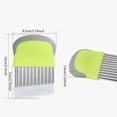 thumbnail image 3 of Oleegame 2PC Potato Fry Cutter Cutter With Protective Case Multifunctional Ripple Cutter For Cutting Cutter For Children For Chips Fruit Vegetables And Butter Green, 3 of 9