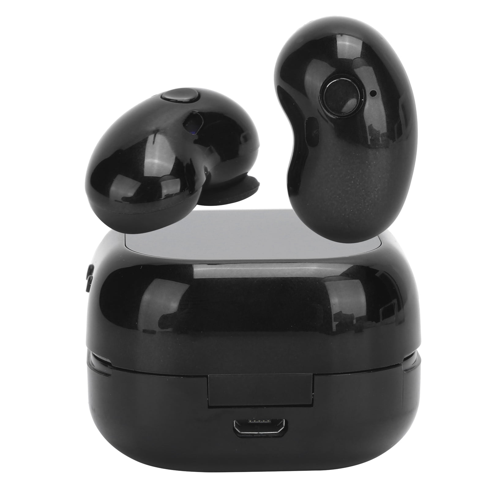 Earbuds Half In-ear Design Easy To Carry Earbuds With Mic Waterproof Ergonomic Design Games For Home Call Listen To Music Black
