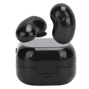 Ecouteurs Demi-conception In-auriculaire Facile à transporter Ecouteurs avec Mic Waterproof Jeux Ergonomic Design Pour la maison Call Écoutez la musique Black