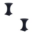 thumbnail image 2 of ZheElen Easy Care Stretch Round Tablecloth Versatile And Environmentally Friendly black 2Set, 2 of 6