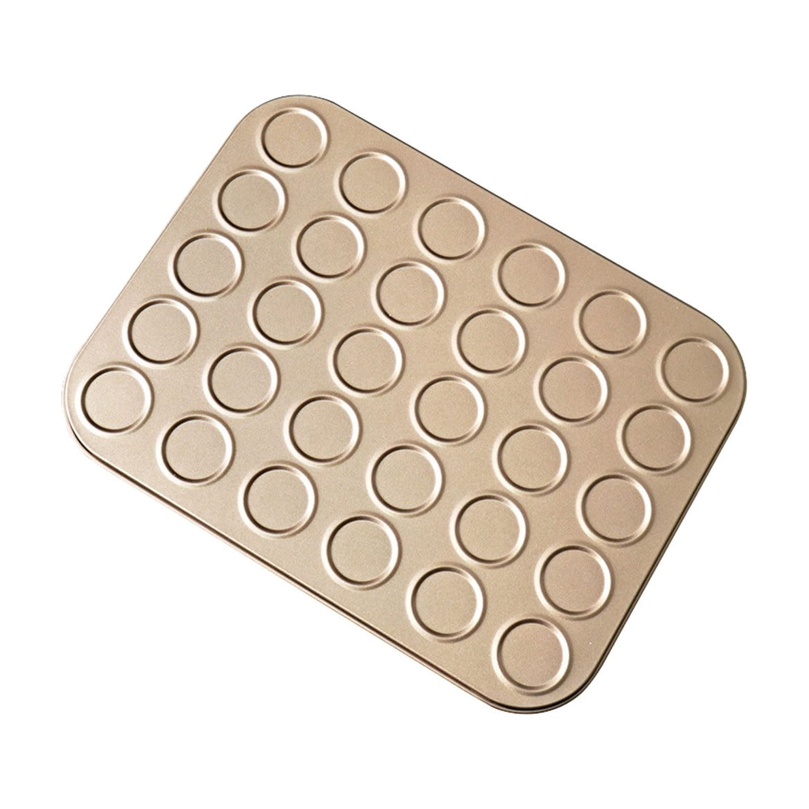 30 for 30,Cookie Baking Sheets 30 Grids Macaron Carbon Steel Molds Household Multi Function Baking Baking Tray Cookies Crispbread Biscuits Molds Non Stick Coating Easy to Clean