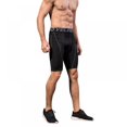 thumbnail image 1 of Midnight Navy Blue Men Summer Running Shorts Gym Mens Sport Compression Tights Quick Drying Training Fitness Compression Gym Shorts M, 1 of 9