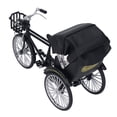 thumbnail image 3 of Modèle de Rickshaw, Design Rétro Modèle de Rickshaw à 3 Roues Aspect Lustré pour Bar Noir,Vert, 3 of 8