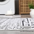 thumbnail image 2 of Twister.CK Washable 9' x 12' Vintage Striped Area Rug, Soft Living Room Rug Stain Resistant Indoor Carpet Non Slip Low Pile Floor Cover for Bedroom Dining Room, Gray, 2 of 9