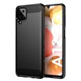thumbnail image 1 of PANDACO Étui en Métal Brossé Noir pour Samsung Galaxy A12, 1 of 3
