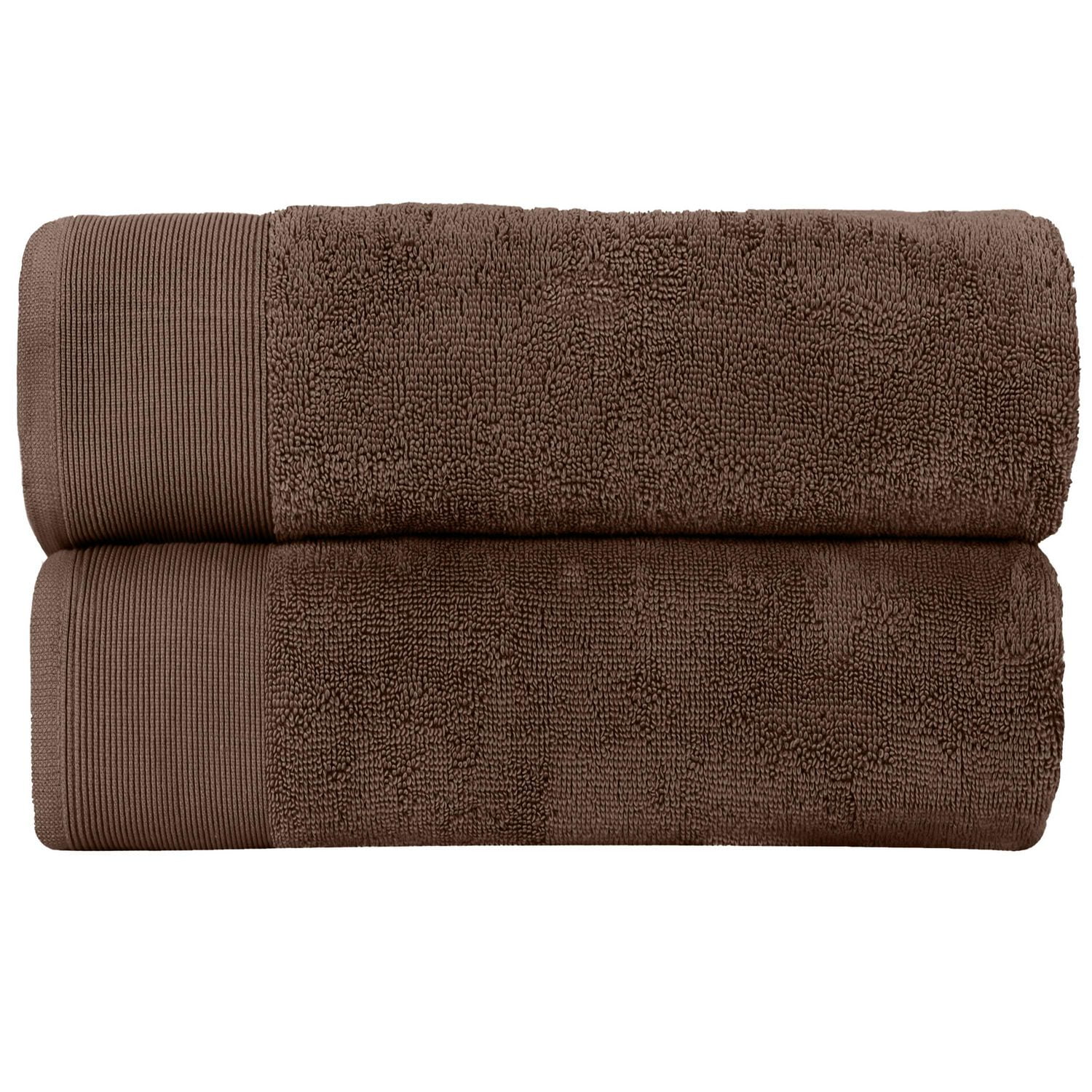 Ensemble de 2 serviettes de bain en coton à torsion zéro 600 GSM Camelot