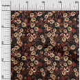 thumbnail image 2 of oneOone Tissu Polyester Spandex Chocolat Brun Matériel de Robe Florale Tissu Imprimé Tissu au Mètre 56 Pouces de Large, 2 of 4