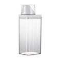 thumbnail image 3 of Lefu 1500ml Plastic Laundry Washing Up Powder Container, Laundry Detergent Dispenser Soap Detergents Storage Box Lid, 3 of 3