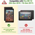 thumbnail image 2 of Case For Fire Hd 10 Tablet (Compatible With 7Th And 9Th Generations, 2017 And 2019 Releases) - Premium Pu Leather Slim Fit Stand Cover With Auto Wake/Sleep, Blossom, 2 of 8