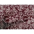 thumbnail image 4 of oneOone Cotton Poplin Maroon Fabric Leaves & Floral Block Craft Projects Fabric Prints By Yard 56 Inches Wide, 4 of 4
