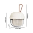 thumbnail image 3 of Sentmoon Medication Organizer Vitamin Case Cute Pills Dispenser with 4 Large Compartments Portable Pills Bottle Organizer with Wide Opening for Easy Use, 3 of 9