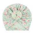 thumbnail image 1 of DPTALR Tout-Petits Enfants Bébé Garçon Fille Bonnet à Imprimé Floral Noué Accessoires, 1 of 2