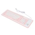 thumbnail image 3 of Foldable Silicone Keyboard 103 Keys Keyboard USB Wired Washable Keyboard with Mute Typing for PC Laptop Travel Office, 3 of 7