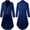 Blue, variant on Trench Coat Men Long Mens Winter Solid Color Cardigan Long Sleeve Capless Casual Blouse Tops Coat Long Winter Coats for Men Long Trench Coat Men Men's Warm Winter Coats