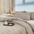 thumbnail image 1 of NSNLGSGC Ensemble de Couette Grand, Literie Vichy Beige, 1 of 7