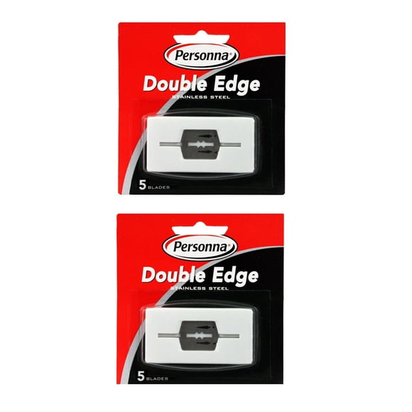 Personna Lames à Double Bord Lames de Recharge en Acier Inoxydable, 5 Unités (Lot de 2)