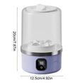 thumbnail image 3 of CaiYueKe Portable Mini Washing Machine, Compact Washer for Underwear Socks, USB Rechargeable Foldable Laundry Tool, Travel Apartment Small Load Washer, Quiet Electric Spin Dryer, 3 of 7