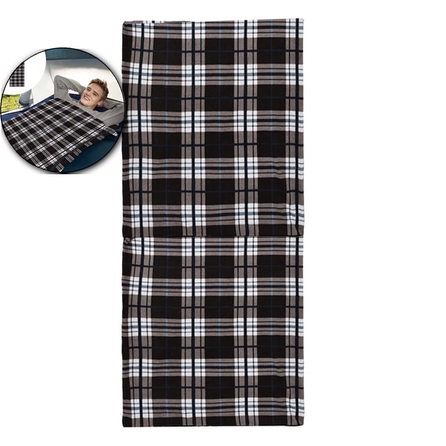 Dvruxg Sac de Couchage Léger pour Temps Chaud pour le Camping - Format Adulte, Polyester Ripstop Doux, Homologué 50°F/10°C, Comprend un Sac de Rangement (Café)