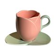 thumbnail image 1 of Suncoda Cup, Ceramic Coffee Cup and Saucer Set Home Restaurant Tea Cup Flower Tea Cup, 1 of 5