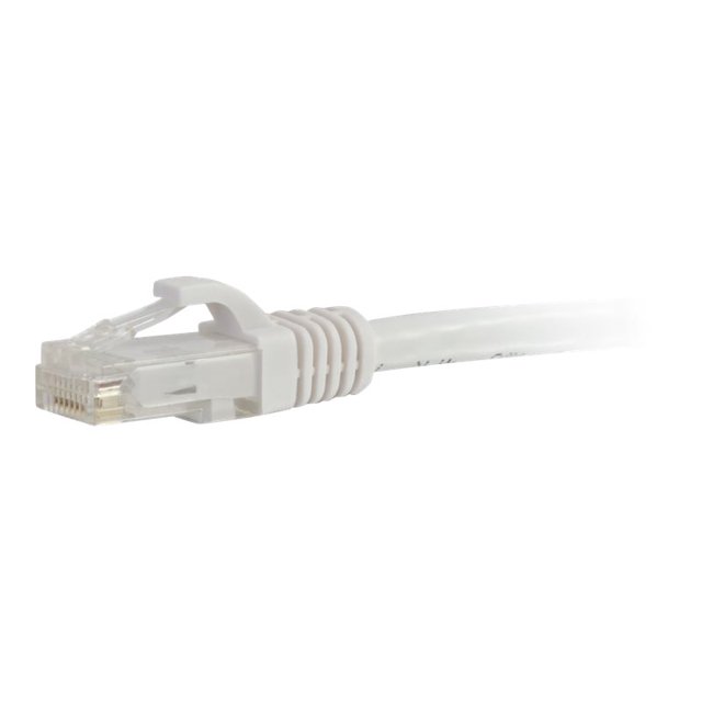 C2G Câble Ethernet de Réseau Cat6a Sans Accroc Non Blindé (UTP) de 9 Pi - Câble de Patch - RJ-45 (m) vers RJ-45 (m) - 9 Pi - UTP - CAT 6a - Moulé, Sans Accroc, Torsadé - Blanc