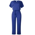 thumbnail image 3 of TIMIFIS Combinaison pour Femme Élégante Décontractée Sans Manches Plissée Taille Haute Longue Combinaison on, 3 of 6